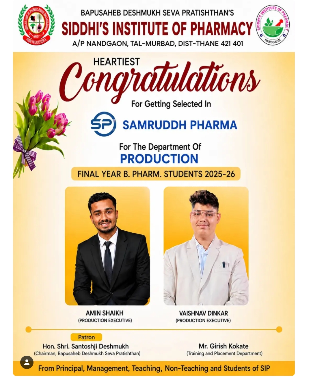 Samruddh Pharma Placements